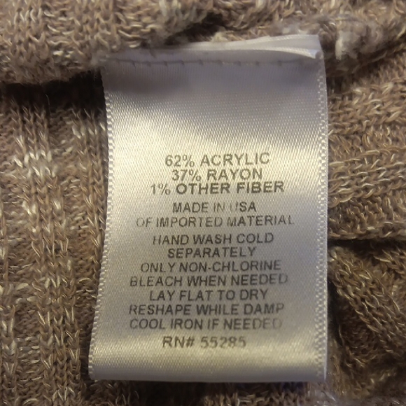 Express V-Neck Wrap Style Sweater in Light Mauve - Picture 7 of 10